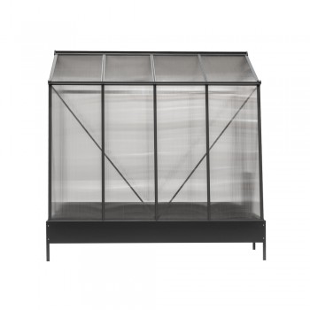 Szklarnia ogrodowa z poliwęglanu - Arum I - 2,5x1,9m - czarna GRINDI IN THE GARDEN - 8