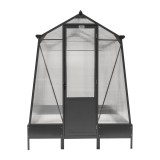 Szklarnia ogrodowa z poliwęglanu - Arum I - 2,5x1,9m - czarna GRINDI IN THE GARDEN - 12