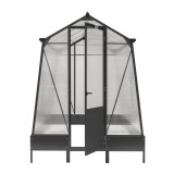 Szklarnia ogrodowa z poliwęglanu - Arum I - 2,5x1,9m - czarna GRINDI IN THE GARDEN - 13