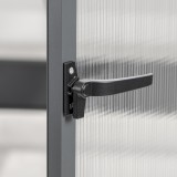 Szklarnia ogrodowa z poliwęglanu - Arum I - 2,5x1,9m - czarna GRINDI IN THE GARDEN - 3