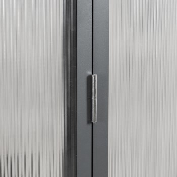 Szklarnia ogrodowa z poliwęglanu - Arum I - 2,5x1,9m - czarna GRINDI IN THE GARDEN - 14