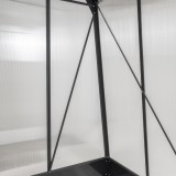 Szklarnia ogrodowa z poliwęglanu - Arum I - 2,5x1,9m - czarna GRINDI IN THE GARDEN - 4