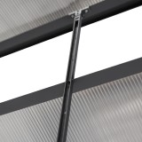 Szklarnia ogrodowa z poliwęglanu - Arum I - 2,5x1,9m - czarna GRINDI IN THE GARDEN - 5