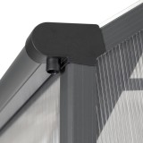 Szklarnia ogrodowa z poliwęglanu - Arum I - 2,5x1,9m - czarna GRINDI IN THE GARDEN - 6