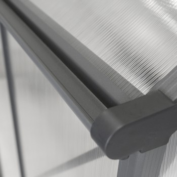 Szklarnia ogrodowa z poliwęglanu - Arum I - 2,5x1,9m - czarna GRINDI IN THE GARDEN - 17