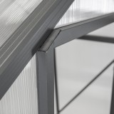 Szklarnia ogrodowa z poliwęglanu - Arum I - 2,5x1,9m - czarna GRINDI IN THE GARDEN - 18