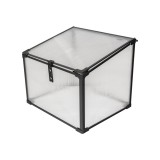 Szklarnia ogrodowa z poliwęglanu, pojedyncza - 60x51x51 - Magnolia I, czarna GRINDI IN THE GARDEN - 1