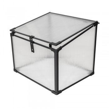 Szklarnia ogrodowa z poliwęglanu, pojedyncza - 60x51x51 - Magnolia I, czarna GRINDI IN THE GARDEN - 3