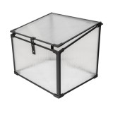 Szklarnia ogrodowa z poliwęglanu, pojedyncza - 60x51x51 - Magnolia I, czarna GRINDI IN THE GARDEN - 3