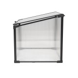 Szklarnia ogrodowa z poliwęglanu, pojedyncza - 60x51x51 - Magnolia I, czarna GRINDI IN THE GARDEN - 4