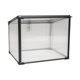 Szklarnia ogrodowa z poliwęglanu, pojedyncza - 60x51x51 - Magnolia I, czarna GRINDI IN THE GARDEN - 5