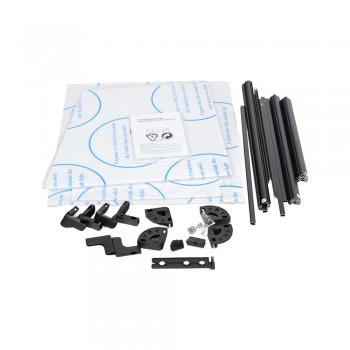 Szklarnia ogrodowa z poliwęglanu, pojedyncza - 60x51x51 - Magnolia I, czarna GRINDI IN THE GARDEN - 9