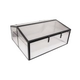 Szklarnia ogrodowa z poliwęglanu, dwustronna - 100x100x48 - Magnolia IV, czarna GRINDI IN THE GARDEN - 3