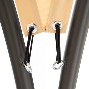 Pawilon ogrodowy altana - stalowa - SIMI 3,8x3,8m beżowa GRINDI IN THE GARDEN - 6