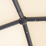 Pawilon ogrodowy altana - stalowa - SIMI 3,8x3,8m beżowa GRINDI IN THE GARDEN - 7