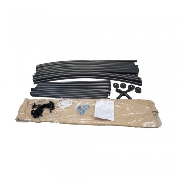 Pawilon ogrodowy altana - stalowa - SIMI 3,8x3,8m beżowa GRINDI IN THE GARDEN - 10