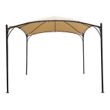 Pawilon ogrodowy altana - stalowa - RINIA 3x3m beżowa GRINDI IN THE GARDEN - 10