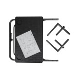 Składany stolik balkonowy czarny - SSB 4 - 60x60x73cm Grindi - 6