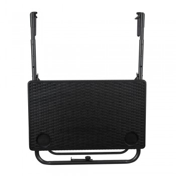 Składany stolik balkonowy czarny - SSB 4 - 60x60x73cm Grindi - 5