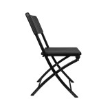 Składane krzesło balkonowe czarne 2 szt - SSC 1 - 57x44x80cm GRINDI IN THE GARDEN - 3