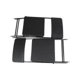 Składane krzesło balkonowe czarne 2 szt - SSC 1 - 57x44x80cm GRINDI IN THE GARDEN - 5