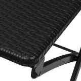 Składane krzesło balkonowe czarne 2 szt - SSC 1 - 57x44x80cm GRINDI IN THE GARDEN - 7