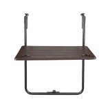 Składany stolik balkonowy brązowy - SSB 5 - 60x60x73 Grindi - 2