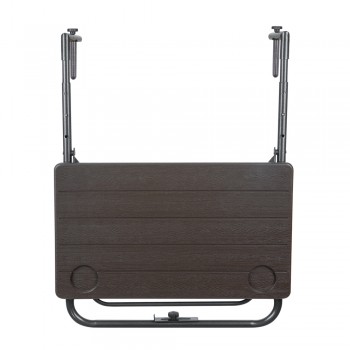 Składany stolik balkonowy brązowy - SSB 5 - 60x60x73 Grindi - 3