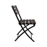 Składane krzesło balkonowe brązowe 2 szt - SSC 2 - 58x46x81 GRINDI IN THE GARDEN - 3