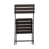 Składane krzesło balkonowe brązowe 2 szt - SSC 2 - 58x46x81 GRINDI IN THE GARDEN - 4