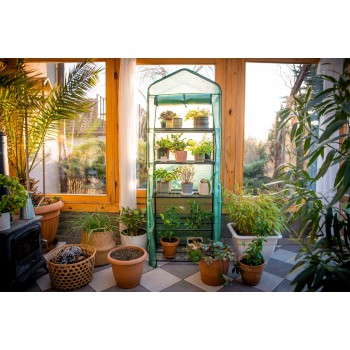 Szklarnia ogrodowa zielona 5-półkowa - 70x50x190 - Kalmia II Grindi - 2