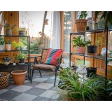 Kwietnik regał ogrodowy 90x30x106 - GRO - 4 półkowy stojak na rośliny GRINDI IN THE GARDEN - 4