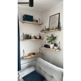 Półka ścienna wisząca LOFT drewniana - FAL 1 Domax Home - 5