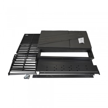 Pergola leżak ogrodowy z zadaszeniem - Werula I - 195x195x195 szara GRINDI IN THE GARDEN - 11