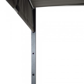 Pergola leżak ogrodowy z zadaszeniem - Werula I - 195x195x195 szara GRINDI IN THE GARDEN - 9