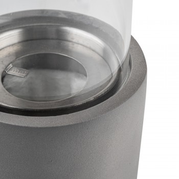 Biokominek wolnostojący okrągły 12x20 szary - Lawu I GRINDI IN THE GARDEN - 4