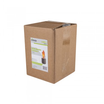 Biokominek wolnostojący okrągły 12x20 czarny - Lawu I GRINDI IN THE GARDEN - 7