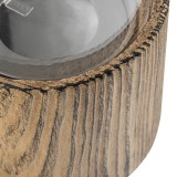 Biokominek wolnostojący okrągły 12x20 imitacja drewna - Lawu I GRINDI IN THE GARDEN - 4