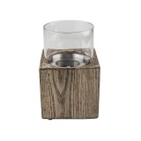 Biokominek wolnostojący prostokątny 12x20 imitacja drewna - Lawu II GRINDI IN THE GARDEN - 1