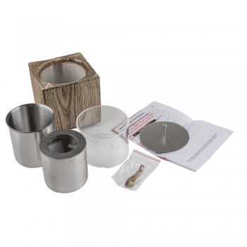 Biokominek wolnostojący prostokątny 12x20 imitacja drewna - Lawu II GRINDI IN THE GARDEN - 5