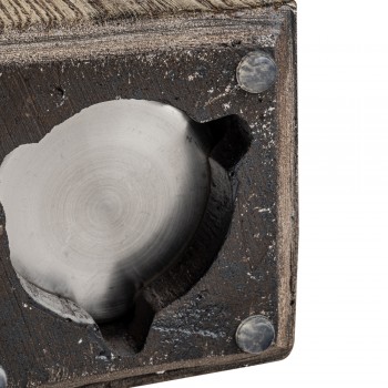 Biokominek wolnostojący prostokątny 12x20 imitacja drewna - Lawu II GRINDI IN THE GARDEN - 7