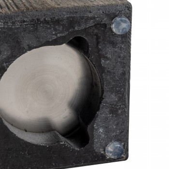 Biokominek wolnostojący prostokątny 12x20 szary imitacja drewna - Lawu II GRINDI IN THE GARDEN - 6