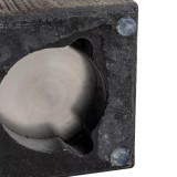 Biokominek wolnostojący prostokątny 12x20 szary imitacja drewna - Lawu II GRINDI IN THE GARDEN - 6