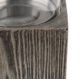 Biokominek wolnostojący prostokątny 12x20 szary imitacja drewna - Lawu II GRINDI IN THE GARDEN - 4