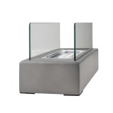 Biokominek wolnostojący prostokątny 33x16x18 szary - Tambora I GRINDI IN THE GARDEN - 5