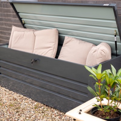 Skrzynia ogrodowa metalowa 600l - 165x70x62 - Orto II Grindi - 3
