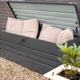Skrzynia ogrodowa metalowa 600l - 165x70x62 - Orto II Grindi - 3