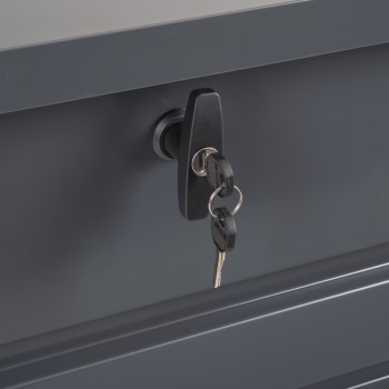 Skrzynia ogrodowa metalowa 600l - 165x70x62 - Orto II Grindi - 7