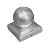Daszek kwadratowy z kulą - DKK 70x70x1,0 DMX - 1