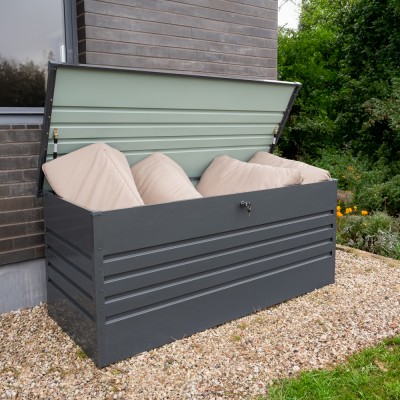 Skrzynia ogrodowa metalowa 1000l - 185x82x75 - Orto III Grindi - 3